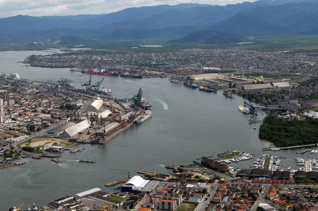 Foto do Porto de Santos